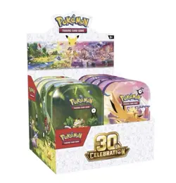 PRESALE!!! Pokemon 30th Anniversary Celebration Mini Tin Display SEALED PRESALE - Image 1