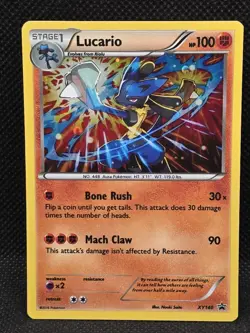 Lucario XY140 Holo Black Star Promo 2016 Pokemon Card XY - Image 1