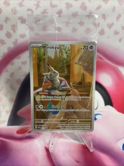 Mimikyu SVP075 Illustration Rare Pokemon Card Scarlet Violet - NM/M Sealed - Image 1