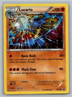 Lucario XY140 Holo Promo XY Promo Pokemon Near Mint - Image 1