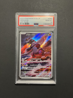 2023 Pokemon SV3a JP Groudon Art Rare PSA 10 #069 - Image 1