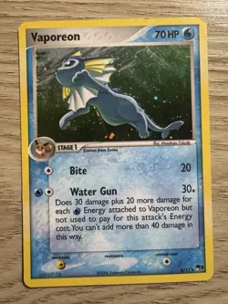 Pokemon TCG Vaporeon #6 PROMO Holo Pokemon Promos Holo Promo Promo - Image 1