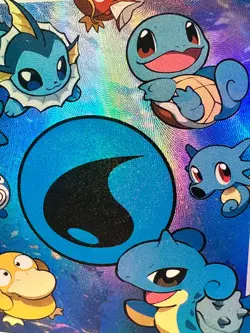 *CUSTOM* Water Energy Pokemon Series Cute Chibi Handmade Textured Art TCGKITTEN - Image 2