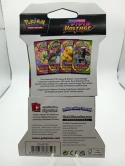 2020 Pokemon Vivid Voltage EMPTY booster Pack Sleeve BOX ONLY - Image 2