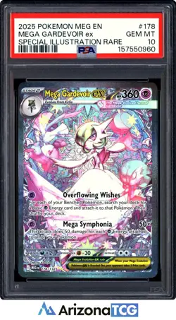Pokemon 2025 Mega Gardevoir ex 178 SIR Mega Evolution GEM MINT PSA 10 - Image 1