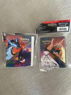 Pokemon Mega Charizard x & Mega Gengar Mini Portfolio BINDER ONLY (2) NEW - Image 1