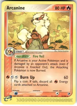 Arcanine 15/100 Rare Sandstorm Pokemon Moderately Played - Image 1