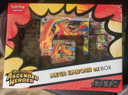 Pokemon Ascented Hero Ex Collection Box (Set Of 3) Feraligatr-Emboar-Meganium - Image 4