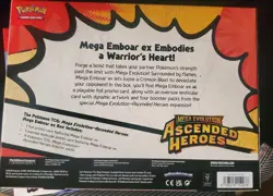 Pokemon Ascented Hero Ex Collection Box (Set Of 3) Feraligatr-Emboar-Meganium - Image 5