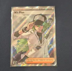 The Pokemon Company N's Plan 163/086 SV Black Bolt Full Art Holo Ultra Rare EN - Image 1