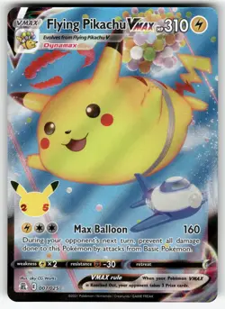 Flying Pikachu VMAX 007/025 Holo VMAX Rare Celebrations Pokemon Near Mint - Image 1
