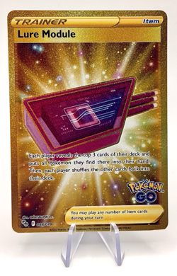 Lure Module 088/078 Gold Near Mint Secret Rare Pokemon GO Pokemon TCG Holo - Image 1