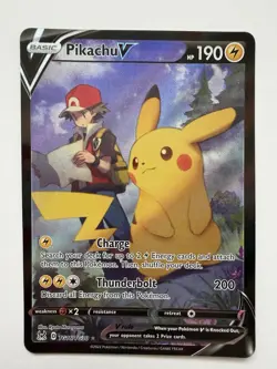 Pikachu V TG16/TG30 SWSH11 Lost Origin Trainer Gallery Ultra Rare Holo - Image 1