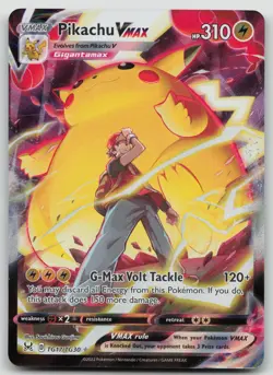 Pokemon TCG: Pikachu VMAX #TG17/TG30 - Lost Origin (Trainer Gallery) LP - Image 1
