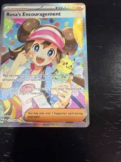 Rosa's Encouragement 123/088 Holo Perfect Order Pokemon NM - Image 5