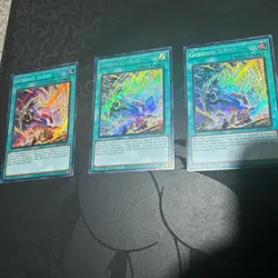 x3 Konami Yu-Gi-Oh! Gordian Slicer ALIN-EN066 1st Ed Secret Rare Foil EN NM - Image 1