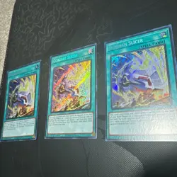 x3 Konami Yu-Gi-Oh! Gordian Slicer ALIN-EN066 1st Ed Secret Rare Foil EN NM - Image 2