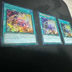 x3 Konami Yu-Gi-Oh! Gordian Slicer ALIN-EN066 1st Ed Secret Rare Foil EN NM - Image 3