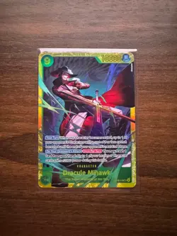 Dracule Mihawk OP14-119 Secret Rare The Azure Sea's Seven One Piece Foil NM - Image 2