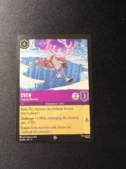 DISNEY LORCANA TCG - Winterspell - Sven - Leaping Reindeer Super Rare 60/204 - Image 1