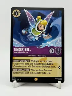 Tinker Bell - Snowflake Collector 48/204 Non-Foil Legendary NM Disney Lorcana - Image 1