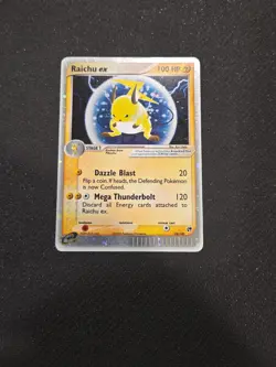 Raichu ex 98/100 Sandstorm Holo Ultra Rare English 2003 Stage 1 100 MP - Image 3