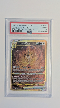 Arceus VSTAR GG70 Crown Zenith Galarian Gallery Secret Gold PSA 9 Pokemon - Image 1