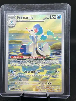 Primarina 088/084 PBL en Holo Full Art 150HP Water Pokemon TCG Card - Image 4