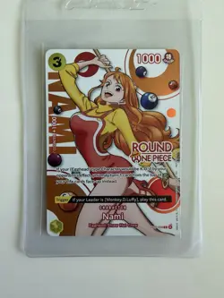 Nami One Piece x Round 1 USA English Promo Card ST29-008 - NM - Image 1