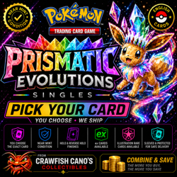 Pokemon Prismatic Evolutions Singles Pick Your Card Holo Reverse Holo ex IR NM - Image 1