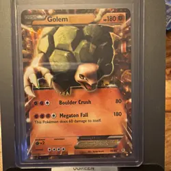 Pokemon TCG Golem-EX Generations Holo Rare Card 46/83 LP Condition - Image 1