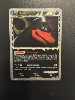 Pokemon TCG Undaunted Houndoom Prime Holo Card 82/90 - Image 1