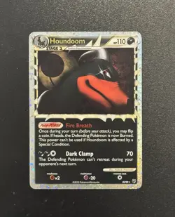 Pokemon TCG Undaunted Houndoom Prime Holo Card 82/90 - Image 2