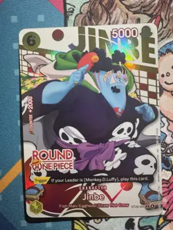 Jinbe ST29-005 (ENGLISH) - One Piece x Round 1 Exclusive Promo Card NM - Image 1