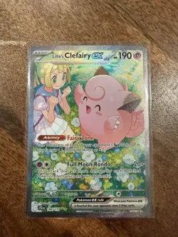 Pokemon TCG Lillie's Clefairy EX Journey Together SIR Card 184/159 NM Condition - Image 3