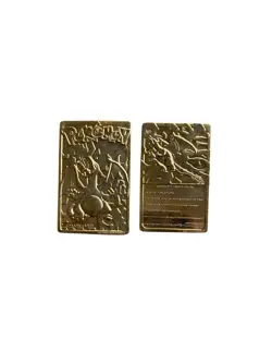 1999 NINTENDO CHARIZARD LIMITED EDITION 23K GOLD PLATED TRADING CARD Collectors - Image 3