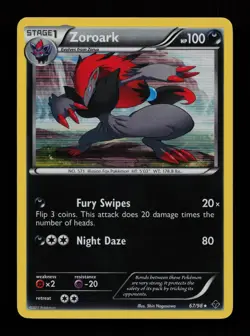 Zoroark 67/98 Holo Rare Emerging Powers Pokemon Cards - Image 1