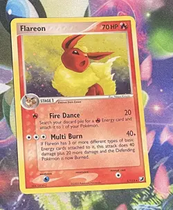 ¤ Flareon 5/115 ¤ HOLO Rare Pokemon Trading Card Unseen Forces TGC - Image 1