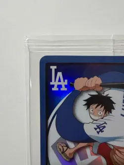 Bandai Namco One Piece Don!! Card Monkey D. Luffy Promo Foil LA Dodgers - Image 3