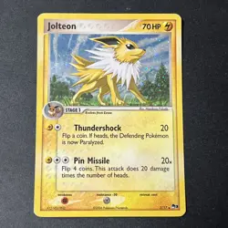 Jolteon - 3/17 - Pokemon Pop Series 3 Holo Card HP Heavily Played Crease Vintage - Image 1