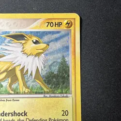 Jolteon - 3/17 - Pokemon Pop Series 3 Holo Card HP Heavily Played Crease Vintage - Image 2