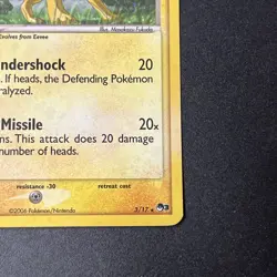 Jolteon - 3/17 - Pokemon Pop Series 3 Holo Card HP Heavily Played Crease Vintage - Image 3