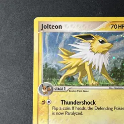 Jolteon - 3/17 - Pokemon Pop Series 3 Holo Card HP Heavily Played Crease Vintage - Image 5