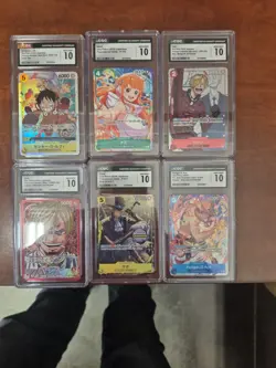 one piece 6 card graded Lot - Image 1