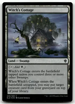 Witch's Cottage #249 (Foil) (NM) Throne of Eldraine ELD Magic MTG - Image 1