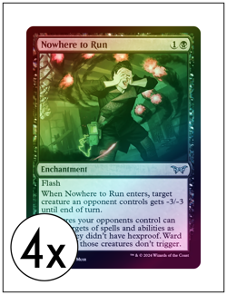 4x Nowhere to Run, Foil, Magic the Gathering, MTG NM - Image 1