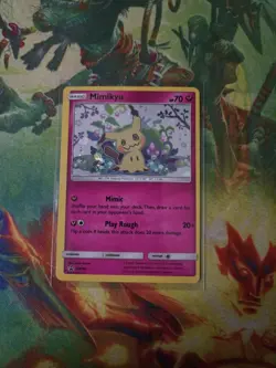 Pokemon TCG Mimikyu Holo SM Black Star Promos SM163 NM Condition - Image 1