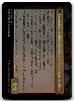 Phyrexian Dragon Engine #163 (Foil) (NM) Brothers' War BRO Magic MTG - Image 2