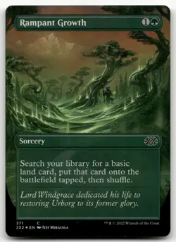 Rampant Growth (Borderless) #371 (Foil) (NM) Double Masters 2022 2X2 Magic MTG - Image 1
