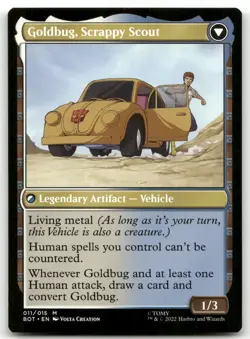 Goldbug, Humanity's Ally #11 (NM) Transformers BOT Magic MTG - Image 2
